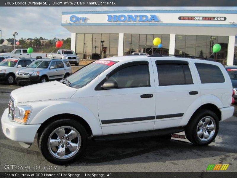 Bright White / Dark Khaki/Light Khaki 2006 Dodge Durango SLT