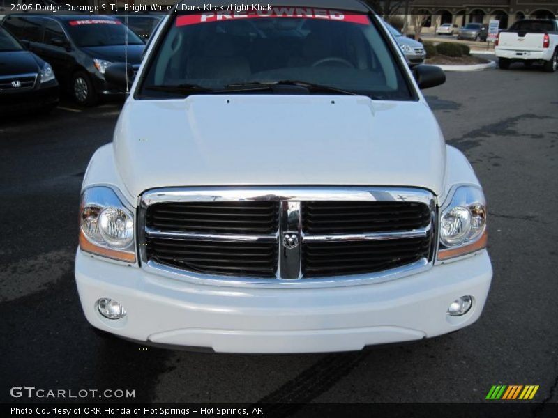 Bright White / Dark Khaki/Light Khaki 2006 Dodge Durango SLT