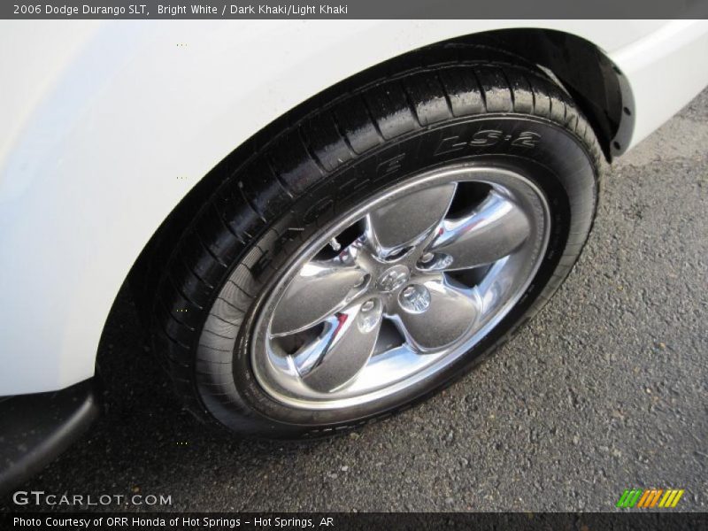 Bright White / Dark Khaki/Light Khaki 2006 Dodge Durango SLT