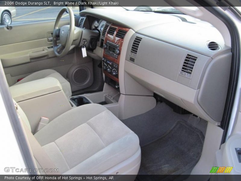 Bright White / Dark Khaki/Light Khaki 2006 Dodge Durango SLT