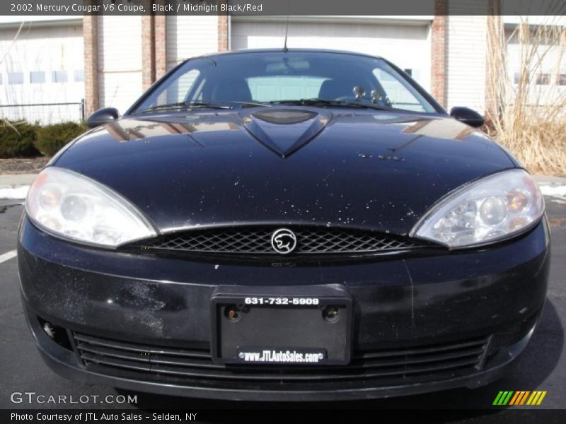 Black / Midnight Black/Red 2002 Mercury Cougar V6 Coupe
