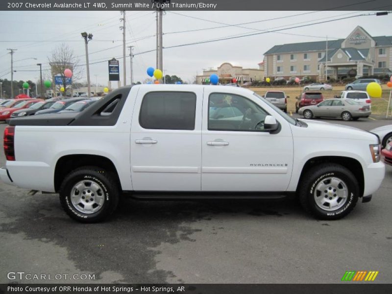 Summit White / Light Titanium/Ebony 2007 Chevrolet Avalanche LT 4WD