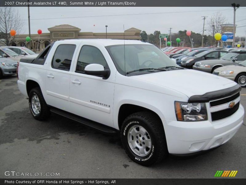 Summit White / Light Titanium/Ebony 2007 Chevrolet Avalanche LT 4WD