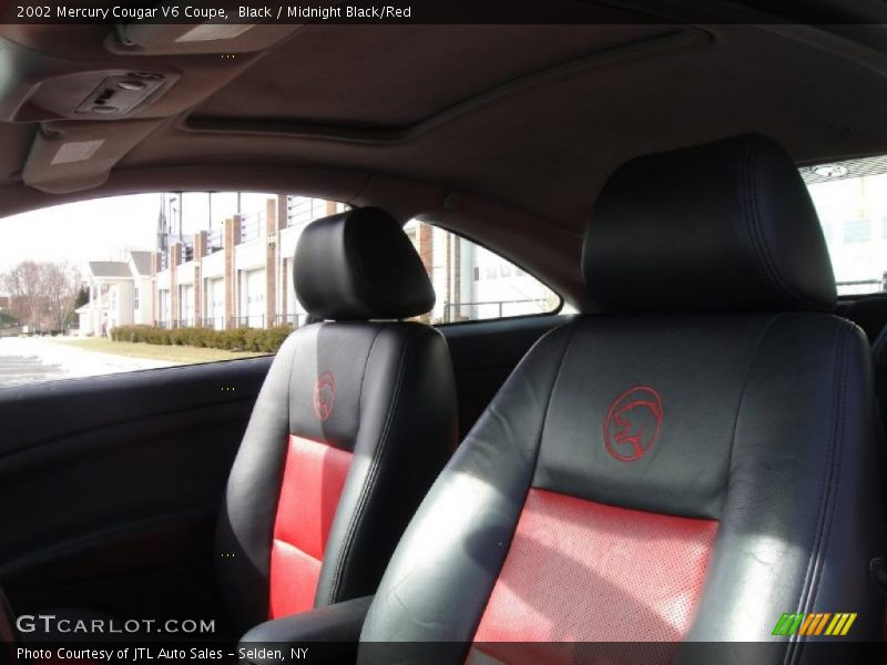 Black / Midnight Black/Red 2002 Mercury Cougar V6 Coupe