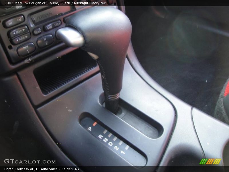 Black / Midnight Black/Red 2002 Mercury Cougar V6 Coupe