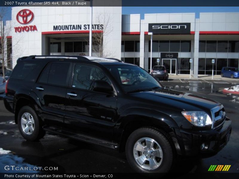 Black / Taupe 2007 Toyota 4Runner SR5 4x4