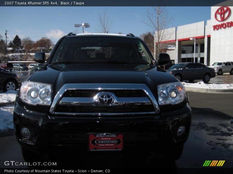 Black / Taupe 2007 Toyota 4Runner SR5 4x4