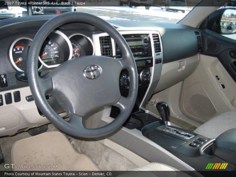 Black / Taupe 2007 Toyota 4Runner SR5 4x4
