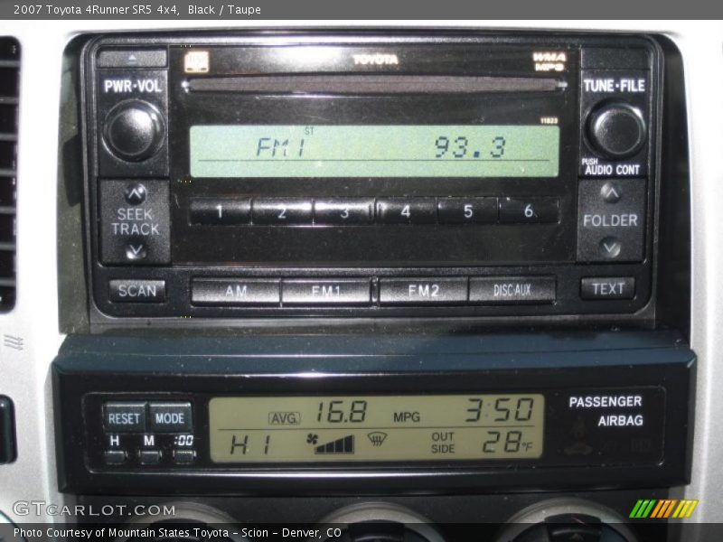 Black / Taupe 2007 Toyota 4Runner SR5 4x4