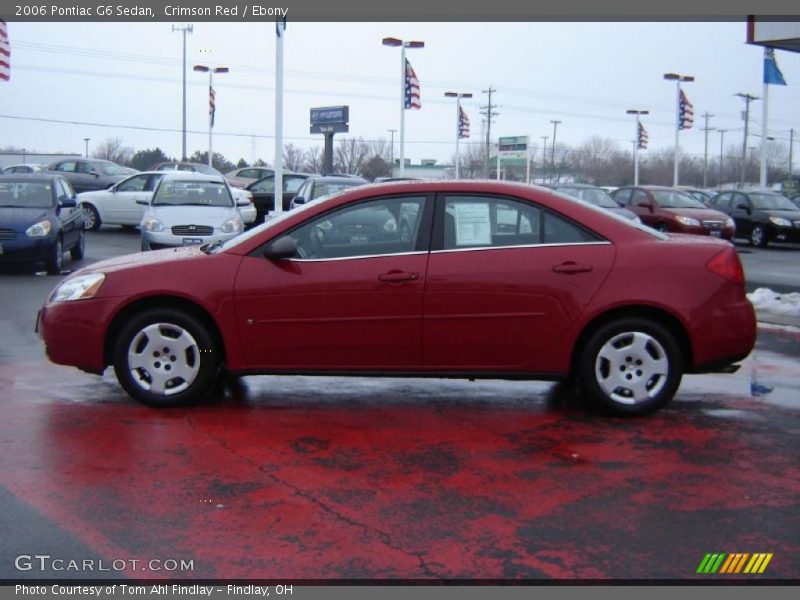Crimson Red / Ebony 2006 Pontiac G6 Sedan