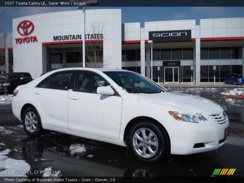 Super White / Bisque 2007 Toyota Camry LE