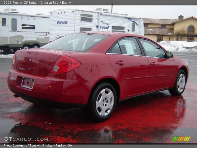 Crimson Red / Ebony 2006 Pontiac G6 Sedan