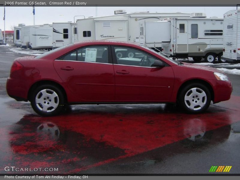 Crimson Red / Ebony 2006 Pontiac G6 Sedan