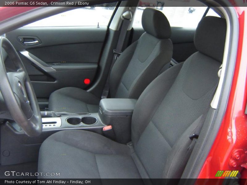 Crimson Red / Ebony 2006 Pontiac G6 Sedan