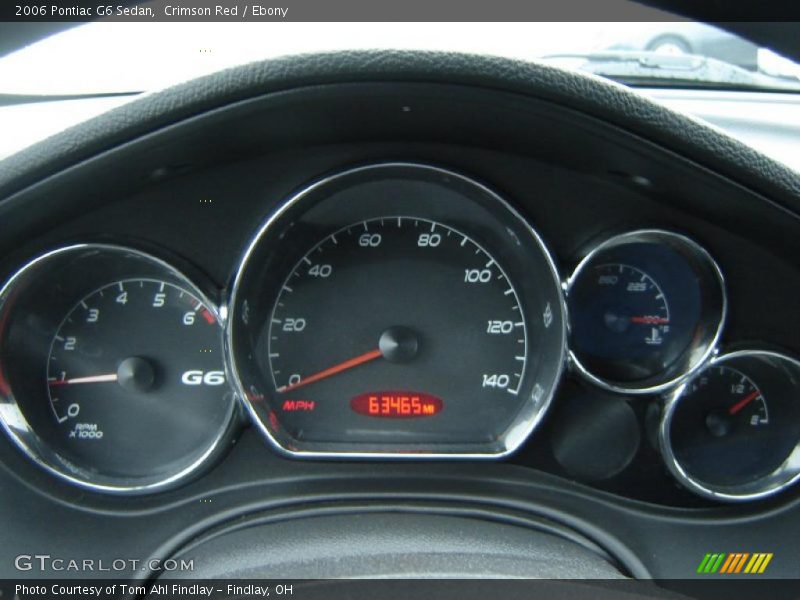 Crimson Red / Ebony 2006 Pontiac G6 Sedan