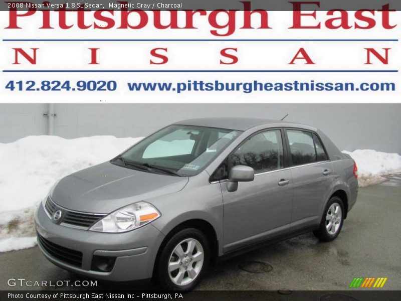 Magnetic Gray / Charcoal 2008 Nissan Versa 1.8 SL Sedan