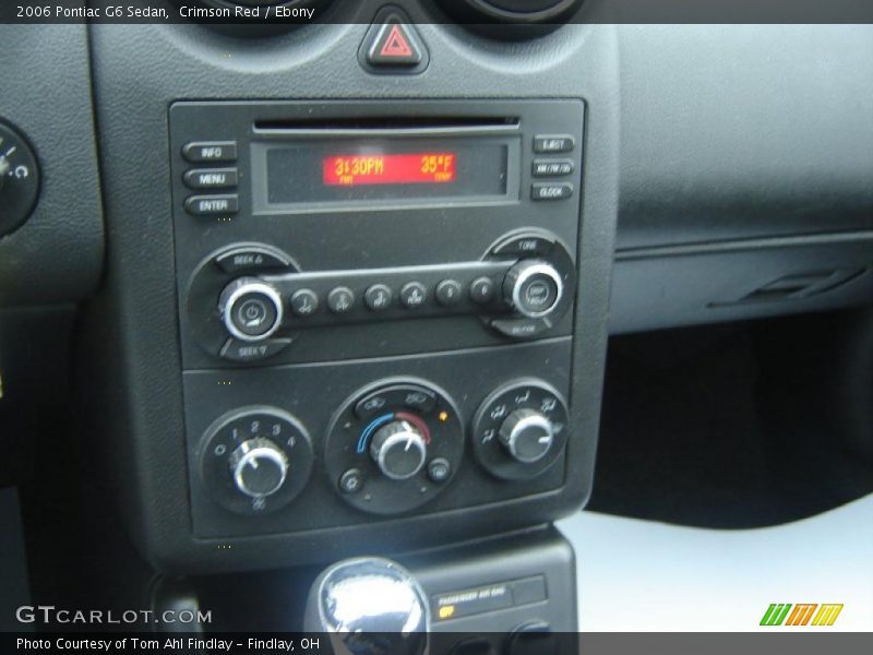 Crimson Red / Ebony 2006 Pontiac G6 Sedan
