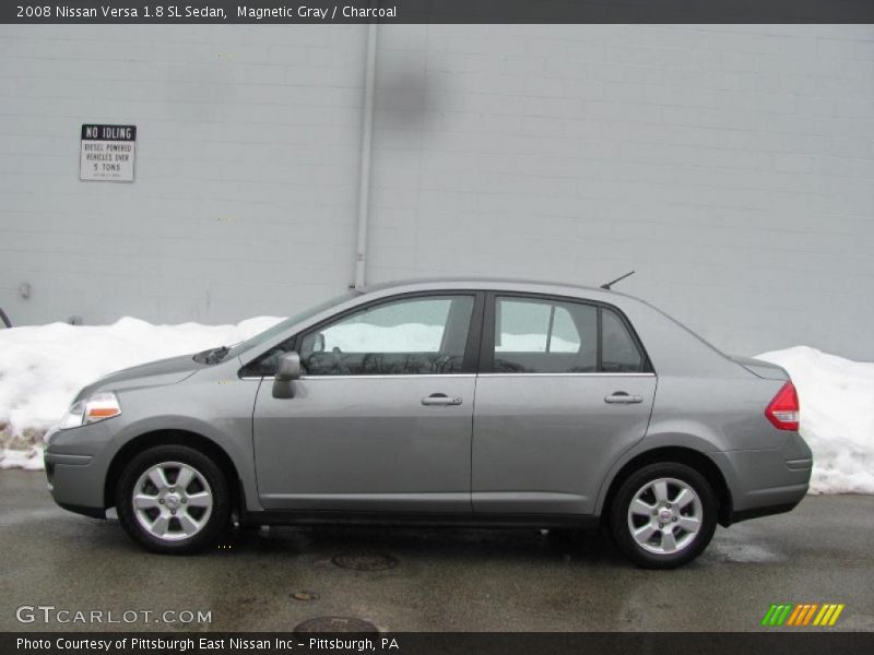 Magnetic Gray / Charcoal 2008 Nissan Versa 1.8 SL Sedan