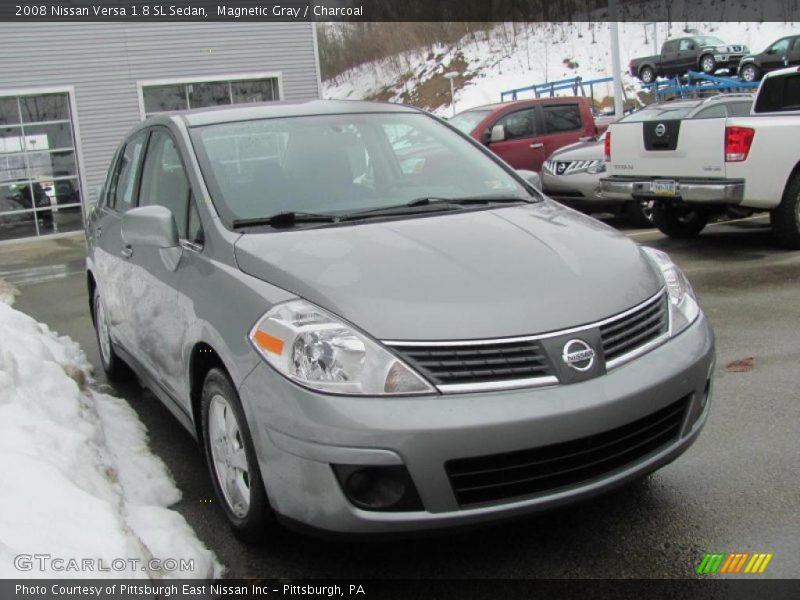Magnetic Gray / Charcoal 2008 Nissan Versa 1.8 SL Sedan