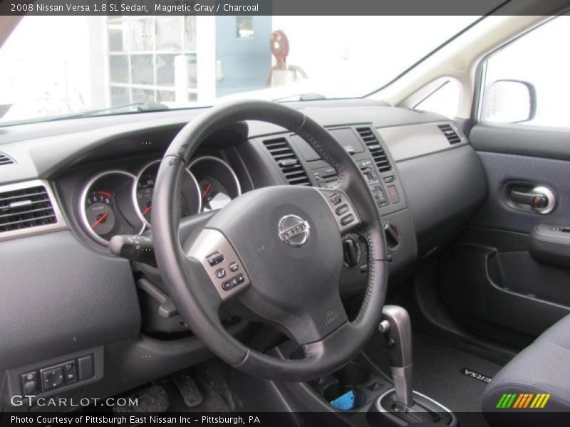 Magnetic Gray / Charcoal 2008 Nissan Versa 1.8 SL Sedan