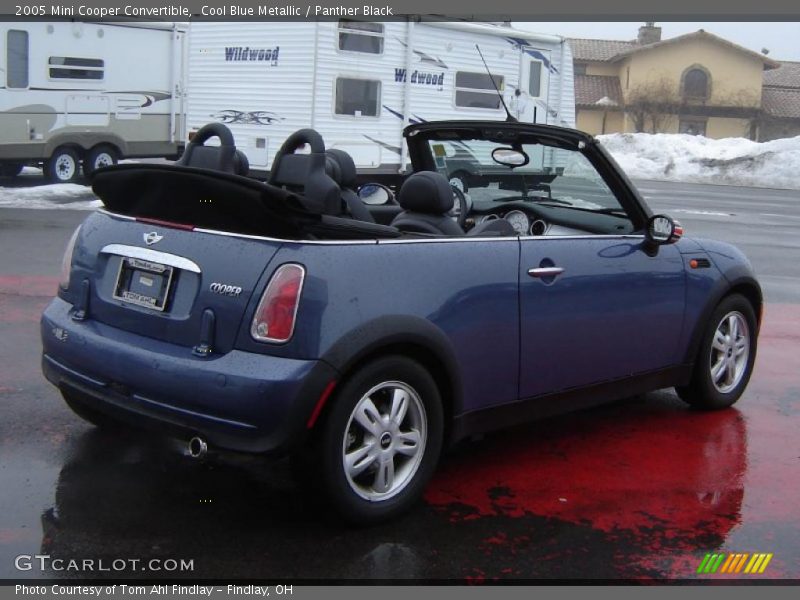 Cool Blue Metallic / Panther Black 2005 Mini Cooper Convertible