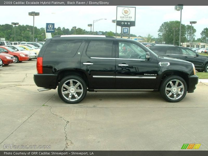 Black Raven / Ebony/Ebony 2009 Cadillac Escalade Hybrid Platinum
