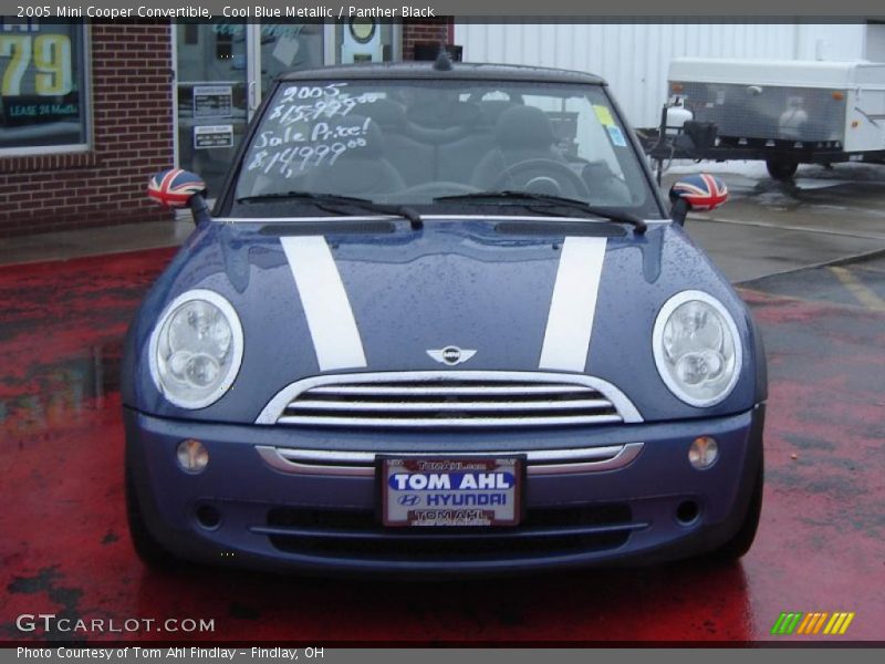 Cool Blue Metallic / Panther Black 2005 Mini Cooper Convertible