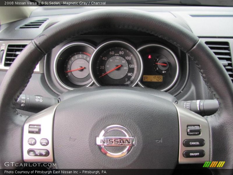 Magnetic Gray / Charcoal 2008 Nissan Versa 1.8 SL Sedan