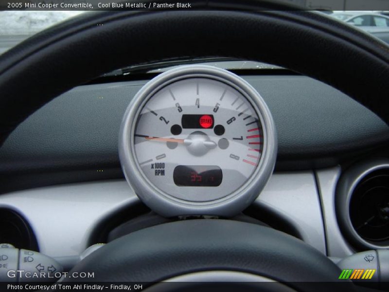 Cool Blue Metallic / Panther Black 2005 Mini Cooper Convertible
