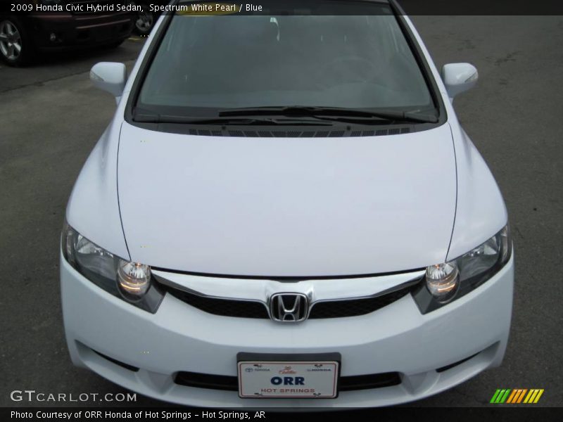 Spectrum White Pearl / Blue 2009 Honda Civic Hybrid Sedan