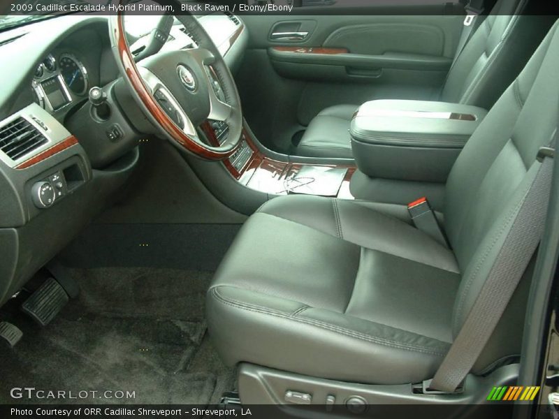 Black Raven / Ebony/Ebony 2009 Cadillac Escalade Hybrid Platinum
