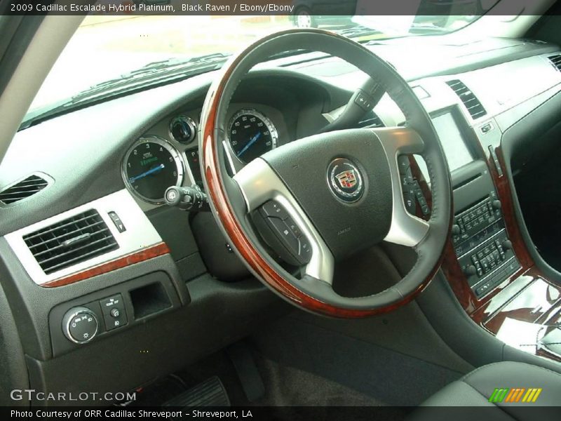 Black Raven / Ebony/Ebony 2009 Cadillac Escalade Hybrid Platinum