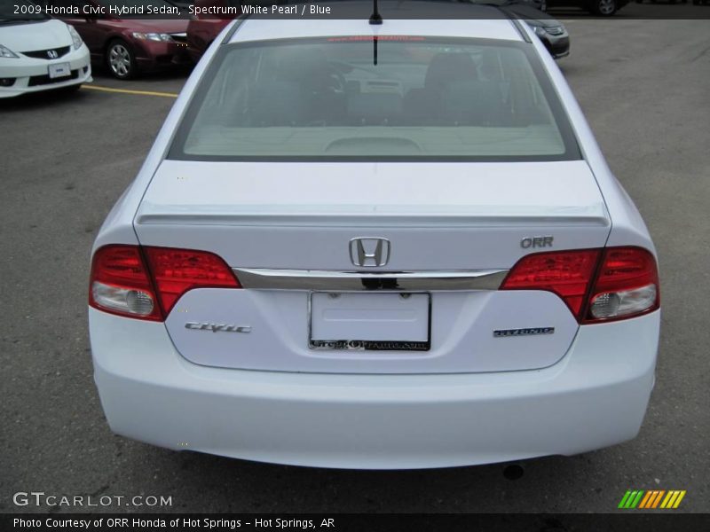 Spectrum White Pearl / Blue 2009 Honda Civic Hybrid Sedan