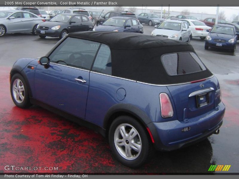 Cool Blue Metallic / Panther Black 2005 Mini Cooper Convertible