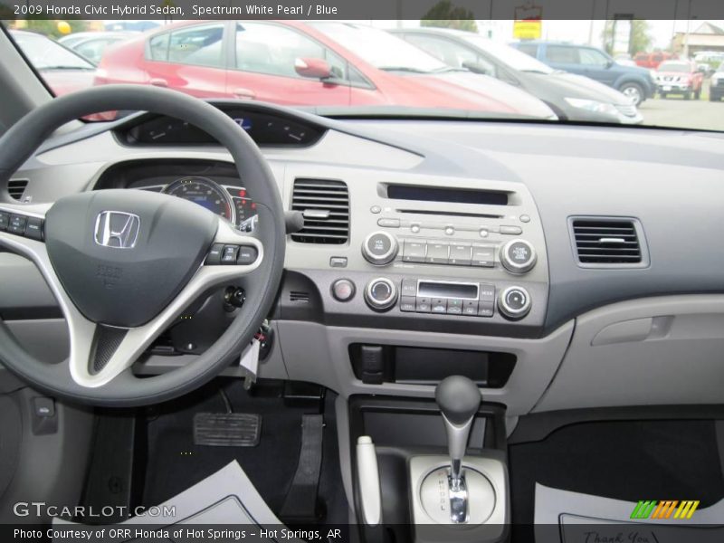Spectrum White Pearl / Blue 2009 Honda Civic Hybrid Sedan