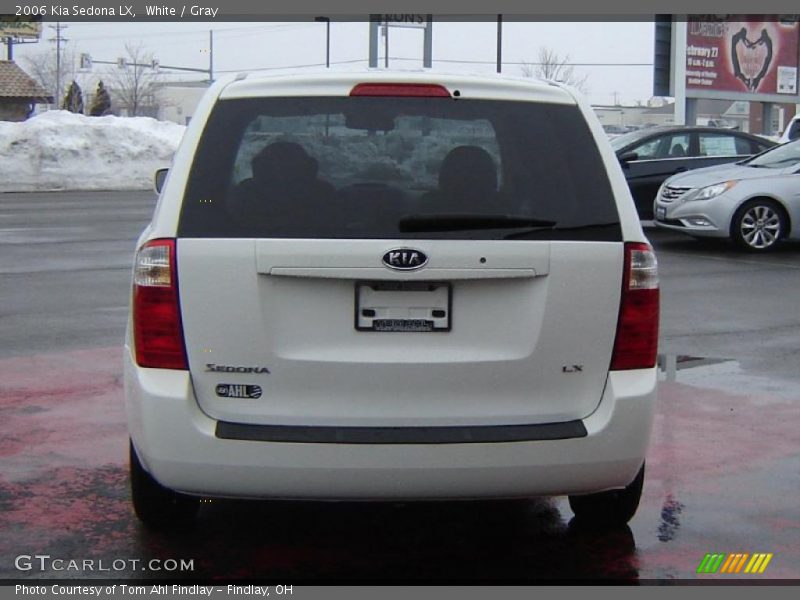 White / Gray 2006 Kia Sedona LX