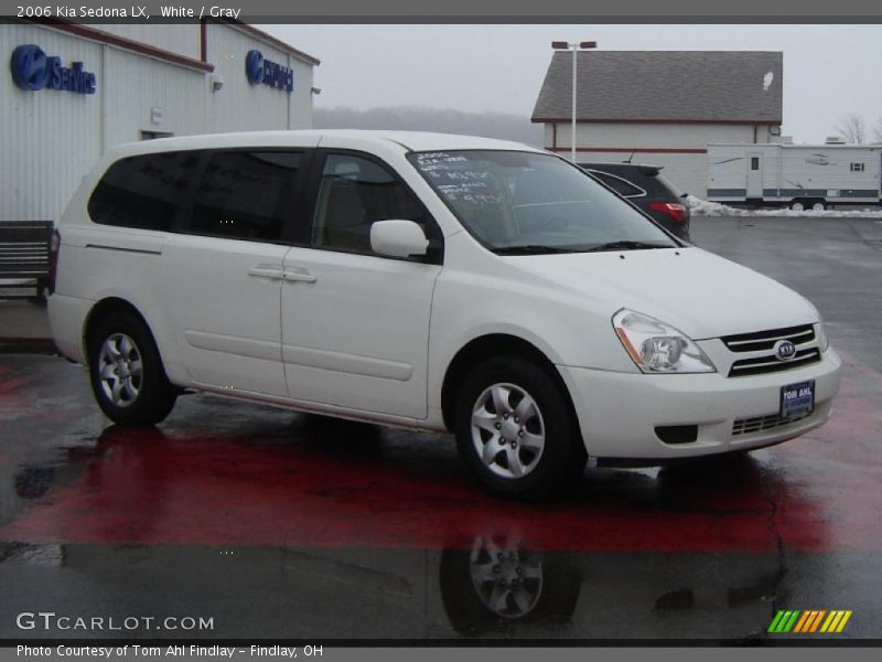 White / Gray 2006 Kia Sedona LX