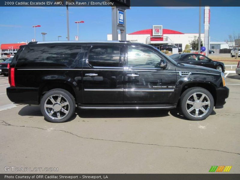 Black Raven / Ebony/Ebony 2009 Cadillac Escalade ESV AWD