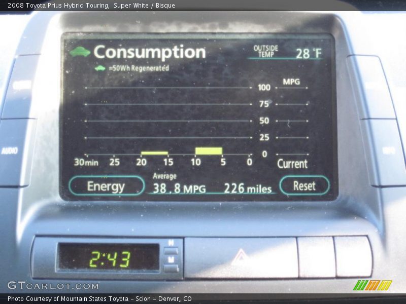 Super White / Bisque 2008 Toyota Prius Hybrid Touring