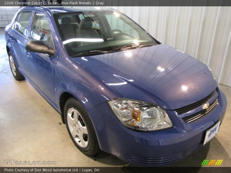 Blue Flash Metallic / Gray 2008 Chevrolet Cobalt LS Sedan