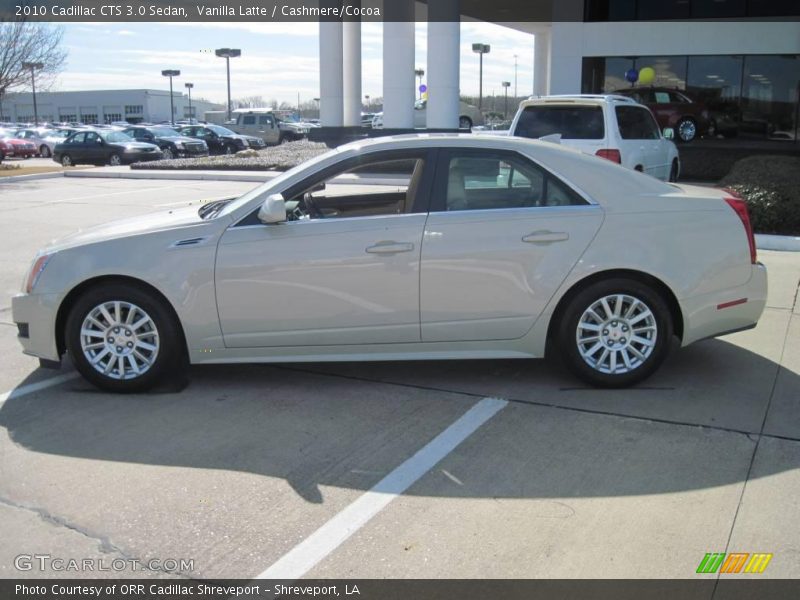 Vanilla Latte / Cashmere/Cocoa 2010 Cadillac CTS 3.0 Sedan