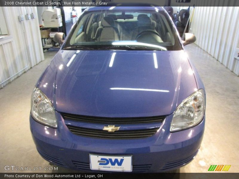 Blue Flash Metallic / Gray 2008 Chevrolet Cobalt LS Sedan