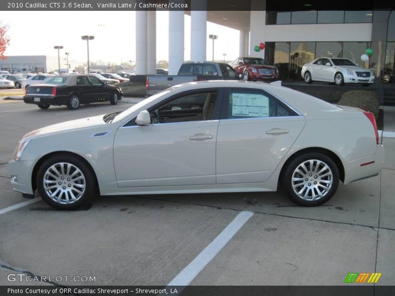 Vanilla Latte / Cashmere/Cocoa 2010 Cadillac CTS 3.6 Sedan