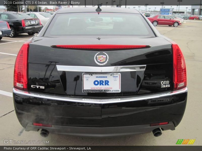 Black Raven / Ebony 2010 Cadillac CTS 3.6 Sedan