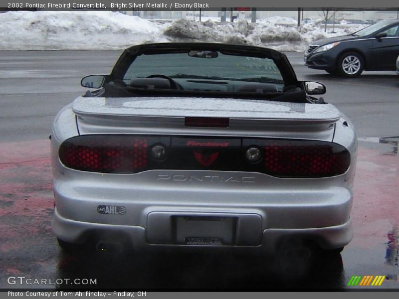 Bright Silver Metallic / Ebony Black 2002 Pontiac Firebird Convertible