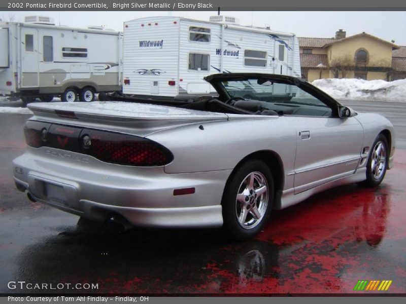 Bright Silver Metallic / Ebony Black 2002 Pontiac Firebird Convertible