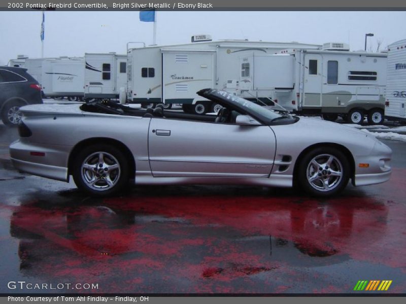 Bright Silver Metallic / Ebony Black 2002 Pontiac Firebird Convertible