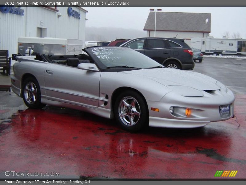 Bright Silver Metallic / Ebony Black 2002 Pontiac Firebird Convertible