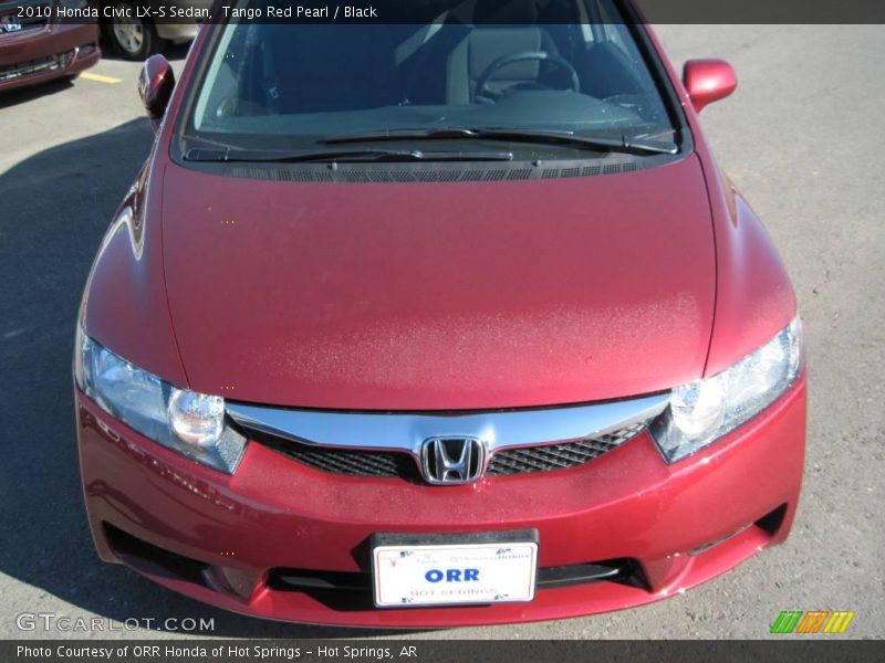 Tango Red Pearl / Black 2010 Honda Civic LX-S Sedan