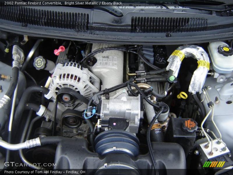 Bright Silver Metallic / Ebony Black 2002 Pontiac Firebird Convertible